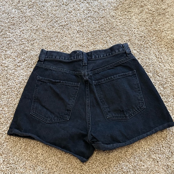 AGOLDE - Black Dee Denim Shorts - Picture 7 of 8